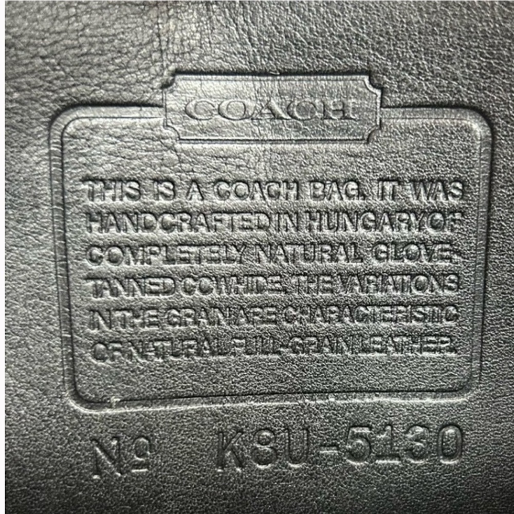 Coach vintages black leather Crossbody Bag - Picture 3 of 11